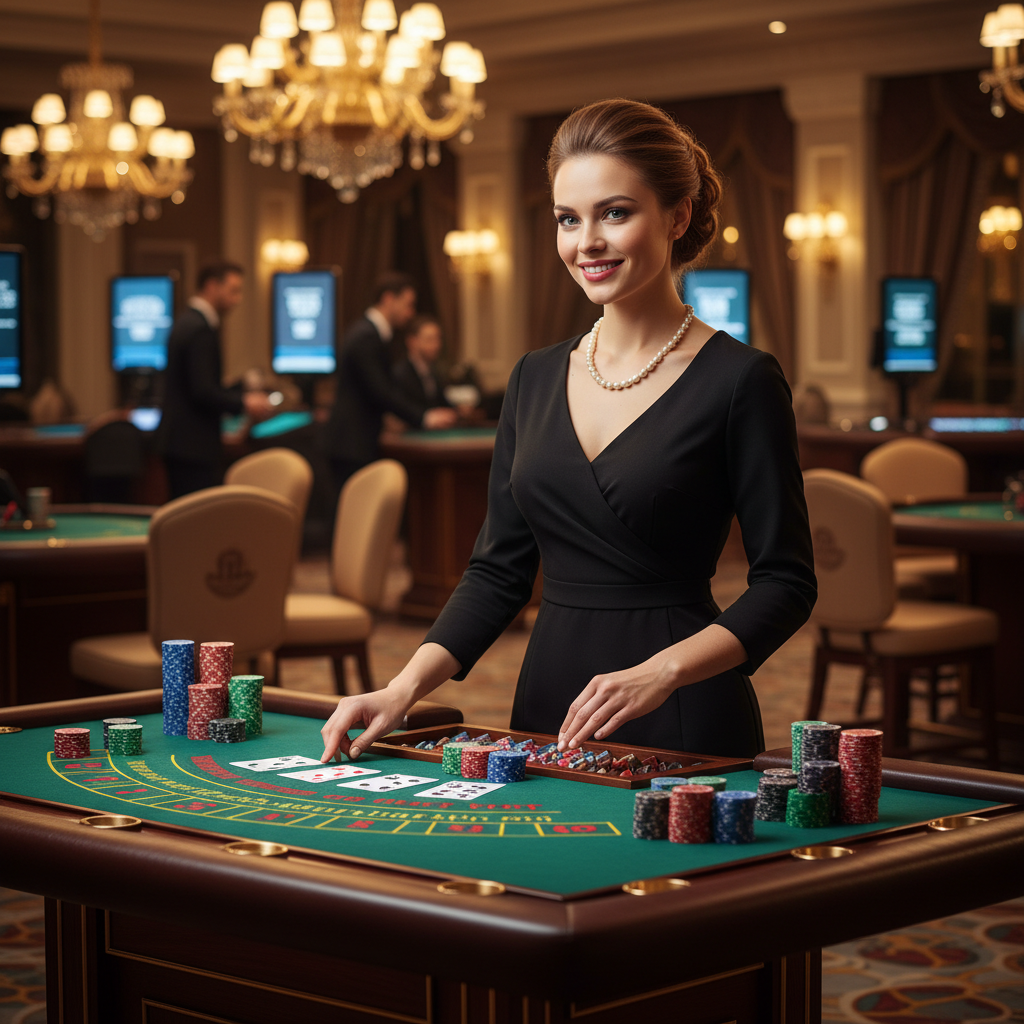 Live dealer casino games with real croupiers